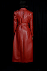 SAINT-REMY FAUX LEATHER TRENCH COAT