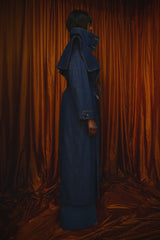 TEXAS TRENCH COAT IN DARK DENIM