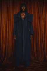 TEXAS TRENCH COAT IN DARK DENIM