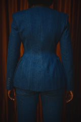 LINCOLN TAILORED BLAZER IN VINTAGE DENIM