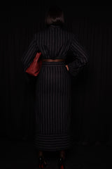 HIGHBURY CHALK STRIPE LONG SLEEVE TOP