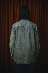 OSLO TIE COLLAR DENIM SHIRT