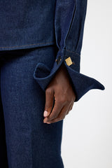 DAKOTA ASYMMETRIC DIAMOND BUTTON SHIRT