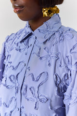 DEJ BUBBLE HEM SHIRT DRESS