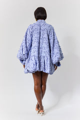 DEJ BUBBLE HEM SHIRT DRESS