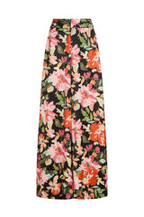 DELMAS WIDE LEG PANTS IN BLACK MULTI FLORAL