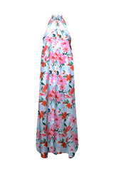 DANA SHIRT DRESS IN CREAM BLUE FLORAL