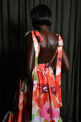 SALERNO MAIDS DRESS IN OFF-WHITE FLORAL