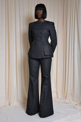 LINCOLN TAILORED BLAZER IN BLACK DENIM