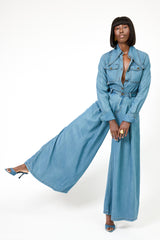 DARWIN FRONT PLEAT WIDE LEG PANTS