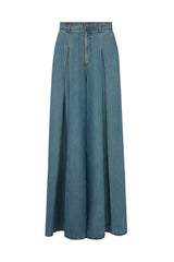 DARWIN FRONT PLEAT WIDE LEG PANTS