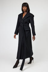 FRENCH STRUCTURED COAT IN BLACK