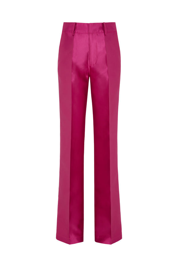 HARLEM MID RISE TAILORED PANTS IN PURPLE