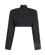 HIGHBURY CHALK STRIPE LONG SLEEVE TOP
