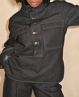 GOA DENIM BAREL PANTS IN BLACK
