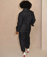 GOA DENIM BAREL PANTS IN BLACK