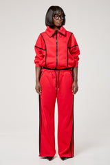 KOBE ZIPPED TRACKSUIT TOP IN RED