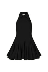 LYON BACKLESS MINI DRESS IN BLACK