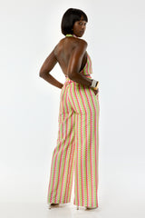 MALI PANTS IN MIDI MULTI DIAMONDS
