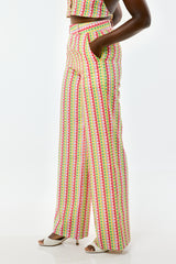 MALI PANTS IN MIDI MULTI DIAMONDS