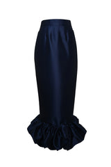 NOLA BALLOON HEM PENCIL MAXI SKIRT