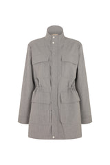PERTH PINSTRIPE MULTI-POCKET FIELD JACKET