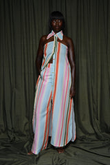 DANA PANTS IN MULTI DIAMOND STRIPES