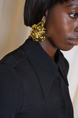 PARMA SHOULDER EPAULETTE SHIRT IN BLACK