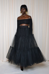 MAYFAIR 22 METER TULLE SKIRT IN BLACK
