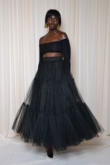 MAYFAIR 22 METER TULLE SKIRT IN BLACK