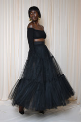 MAYFAIR 22 METER TULLE SKIRT IN BLACK