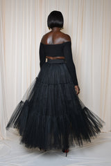 MAYFAIR 22 METER TULLE SKIRT IN BLACK