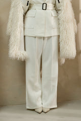 SENDAI ATHLUXE WIDE LEG PANTS IN WHITE