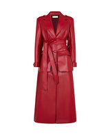 SAINT-REMY FAUX LEATHER TRENCH COAT
