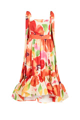 SALERNO MAIDS DRESS IN OFF-WHITE FLORAL