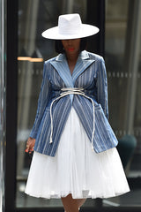 CALDES PEAK STRAW HAT IN WHITE