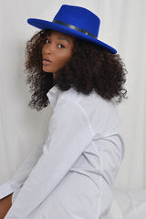 CHRISTINA FEDORA HAT IN BLUE