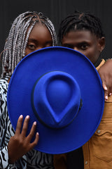 CHRISTINA FEDORA HAT IN BLUE