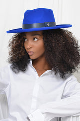CHRISTINA FEDORA HAT IN BLUE
