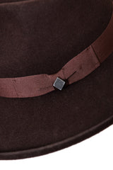 GABRIEL FEDORA HAT IN BROWN