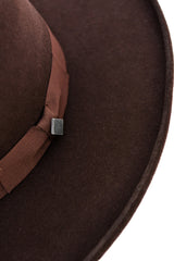 GABRIEL FEDORA HAT IN BROWN