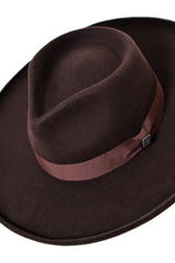 GABRIEL FEDORA HAT IN BROWN
