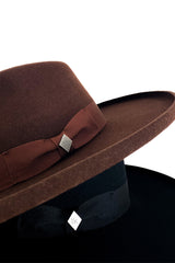GABRIEL FEDORA HAT IN BROWN