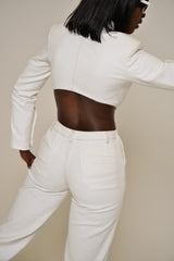 JACKSON BLAZERSUIT IN OFF WHITE