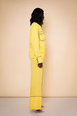 SEOUL PIPED PANTS IN YELLOW