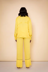 SEOUL PIPED PANTS IN YELLOW