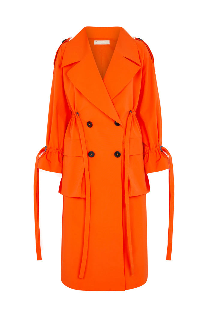 Topshop shop orange coat