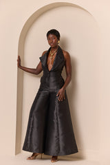 ZIRO BACKLESS JUMPSUIT IN BLACK