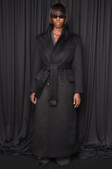 FRENCH STRUCTURED COAT IN BLACK