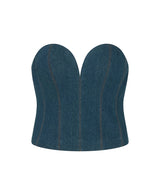 LINCOLN DENIM BUSTIER